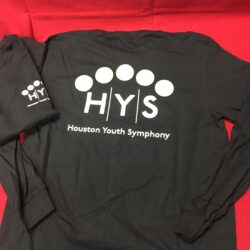HYS Long Sleeve Black T-Shirt – Logo on Back