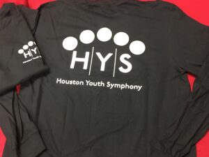 HYS Back Logo Long Sleeve Black T-Shirt